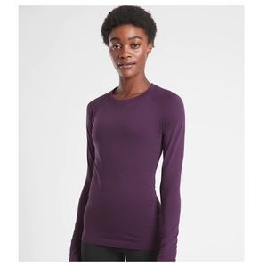Athleta momentum long sleeve top purple XL see photos